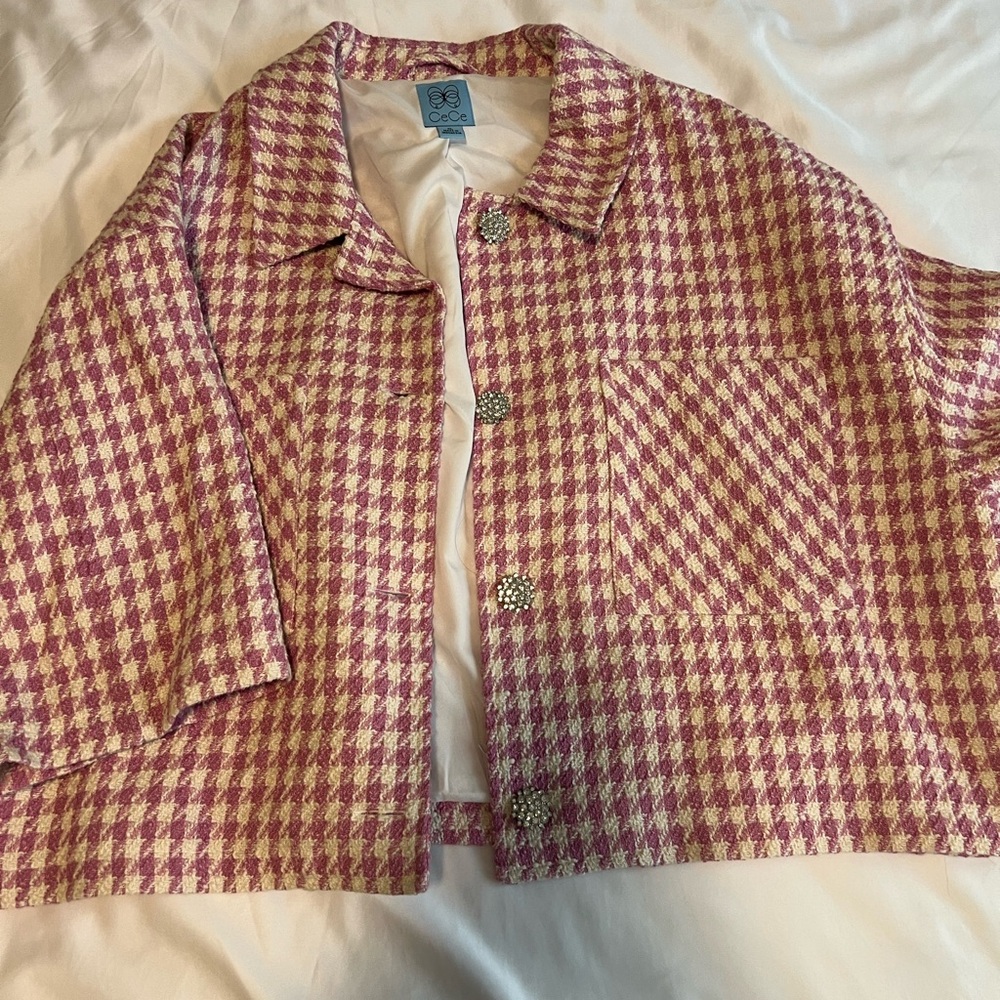 Cropped Tweed Blazer